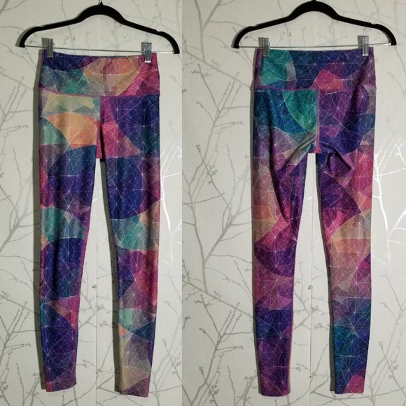 My Inner Fire Colorful Geometric Printed Recycled Polyester Leggings - Picture 2 of 6